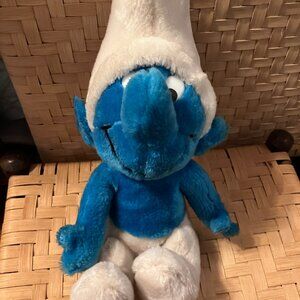 Vintage Stuffed Smurf